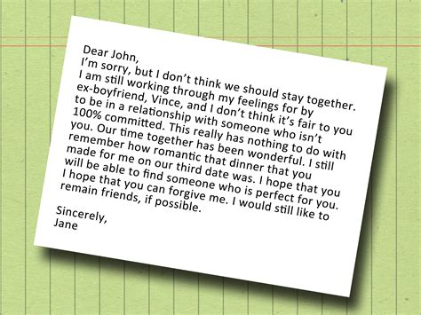 Dear John Letter Template