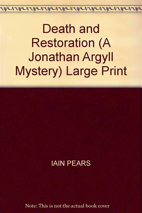 Death and Restoration A Jonathan Argyll Mystery Large Print PDF