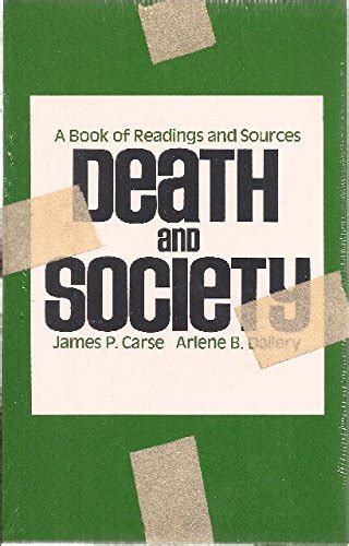 Death and Society A Book of Readings and Sources PDF