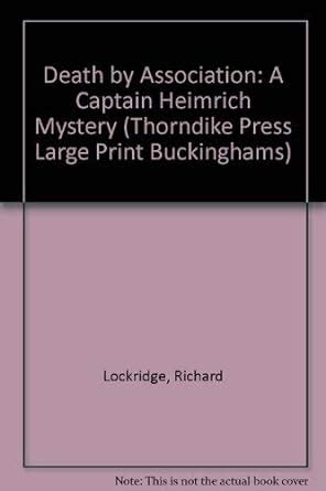 Death by Association A Captain Heimrich Mystery Thorndike Large Print General Series Kindle Editon