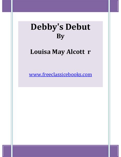 Debby s Debut A Classic Story of Romance Doc