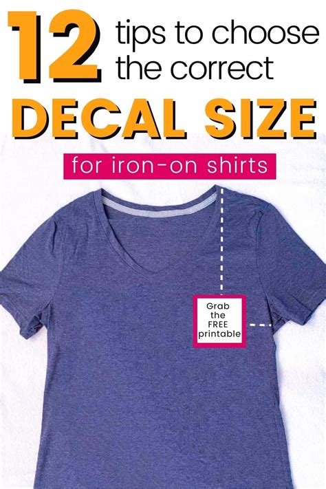 Decal Size for Shirts: The Ultimate Guide to Perfect Fit