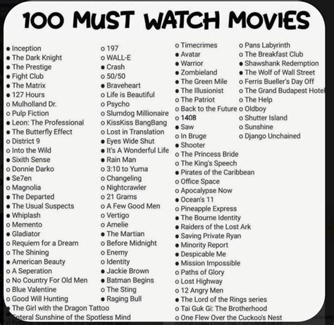 Decide what kind of movie you want to see.