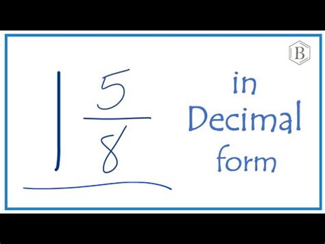 Decimal Decoder: Unraveling the Mystery of 1/8 as a Decimal