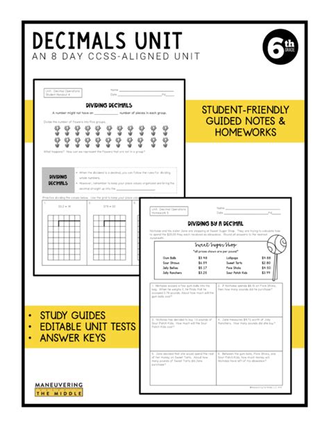 Decimal Ops Unit 4 Answer Keys Kindle Editon