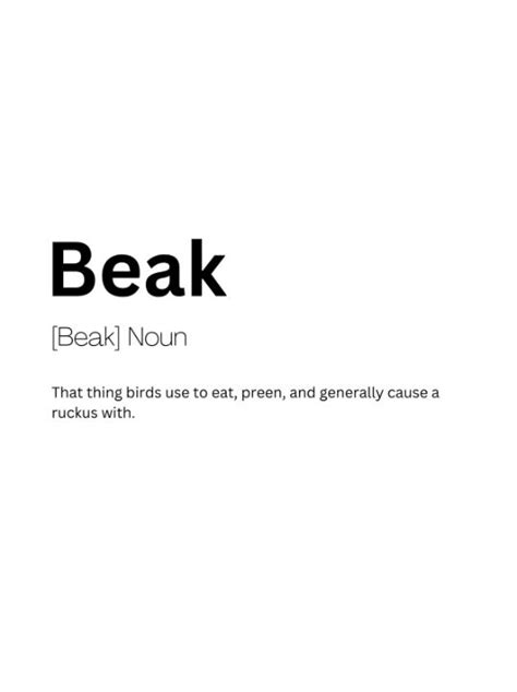 Deciphering the Beak Sign Lexicon