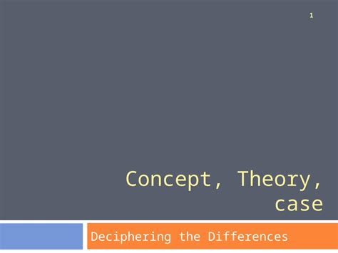 Deciphering the Discernable Differences