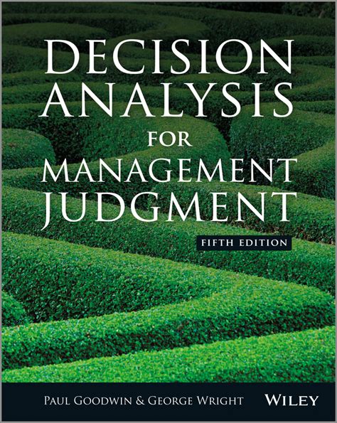 Decision Analysis for Management Judgement Doc