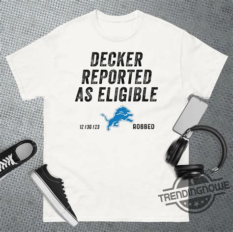 Decker Reported as Eligible Shirt: A Comprehensive Analysis