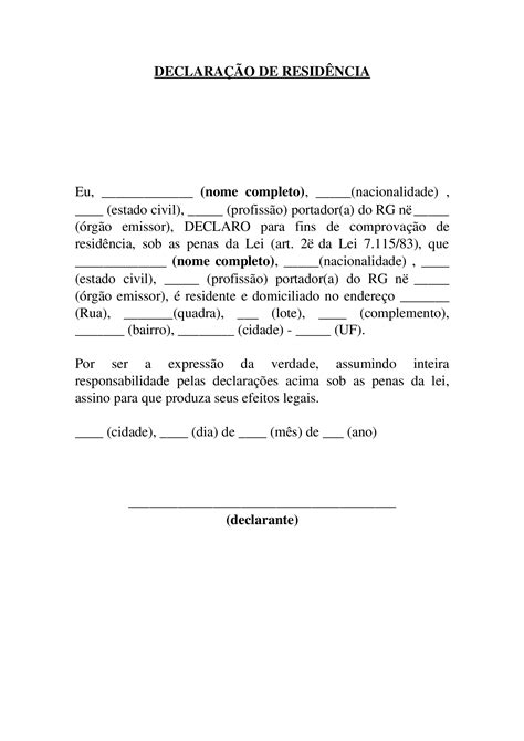 Declaração de Residência: O Guia Definitivo para Viver e Trabalhar no Brasil