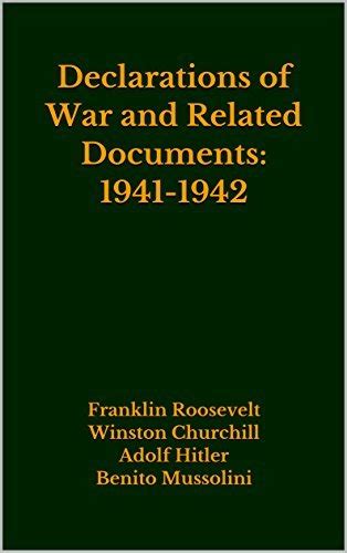 Declarations of War and Related Documents 1941-1942 PDF