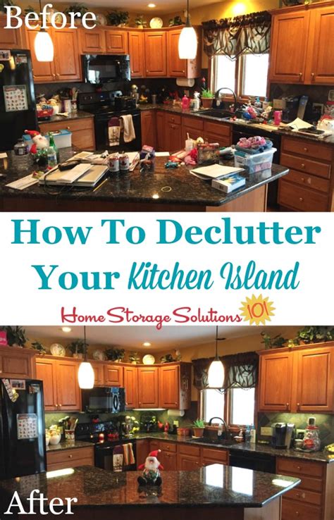 Declutter your island.