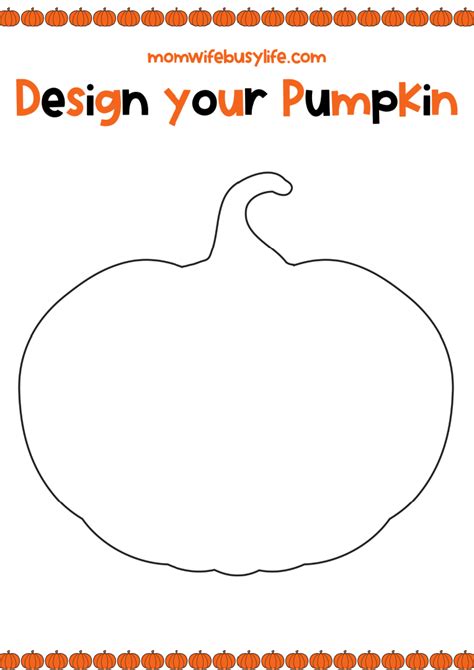 Decorate A Pumpkin Printable
