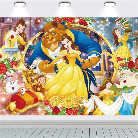 Decorate your home with Belle and the Beast decorations.