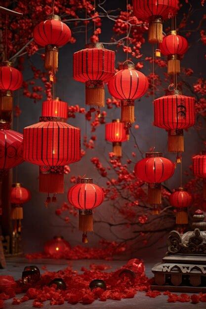 Decorating homes with red lanterns and paper cuttings: