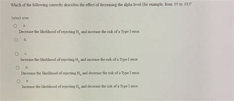 Decreasing Alpha from .05 to .01: Profound Impact on Beta