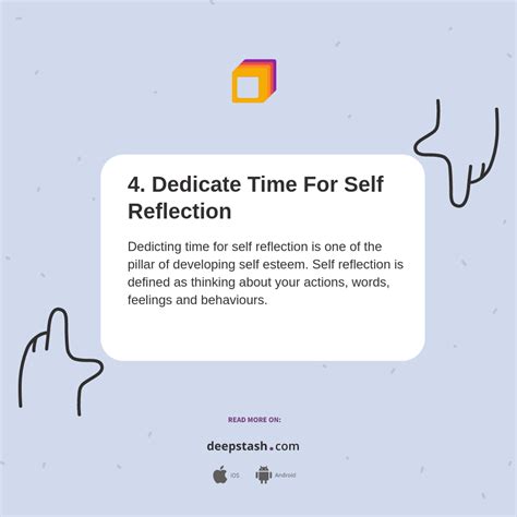 Dedicate time for self-reflection: