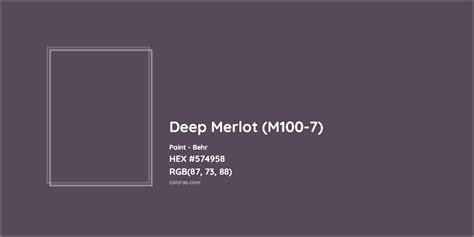 Deep Merlot: