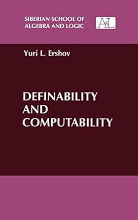 Definability and Computability 1st Edition Kindle Editon