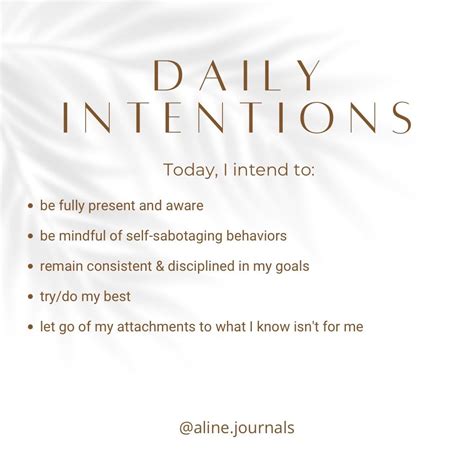 Define Your Intention