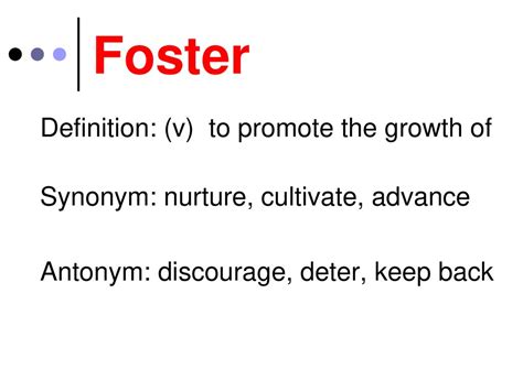 Define and promote the term: