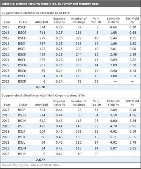 Defined Maturity Bond ETFs: Navigating Fixed Income with Precision