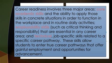 Defining Career Readiness