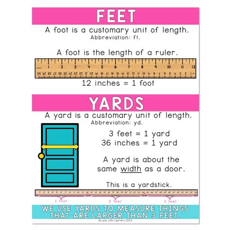 Defining Feet and Yards