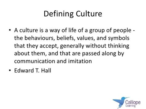 Defining Group Culture