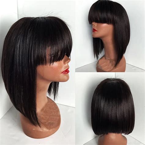 Defining Human Hair Bob Cut Wigs