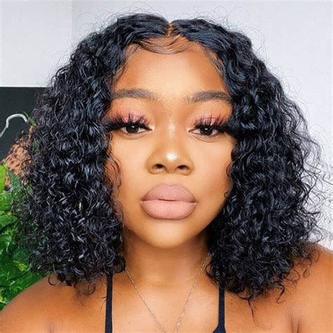 Defining Lace Front Curly Bob Wigs