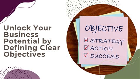 Defining clear objectives: