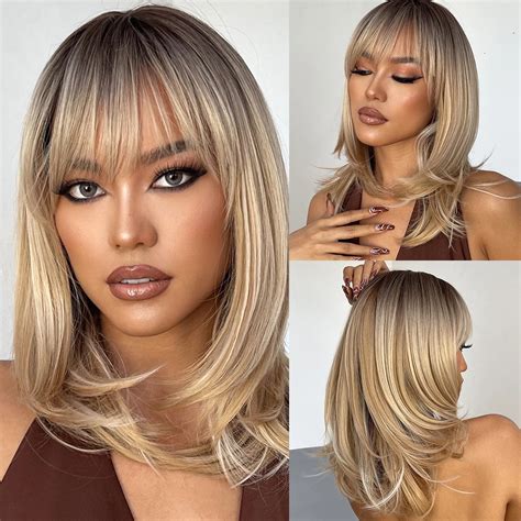 Defining the Essence: Cropped Straight Layered Synthetic Wigs