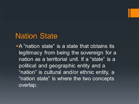 Defining the Nation-State