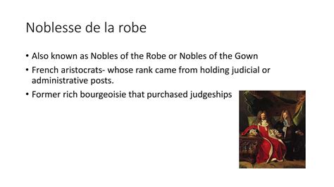 Defining the Nobles of the Robe