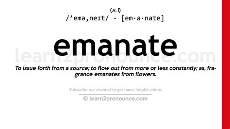 Definition of Emanate