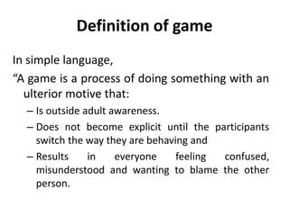 Definition of Games with Birth