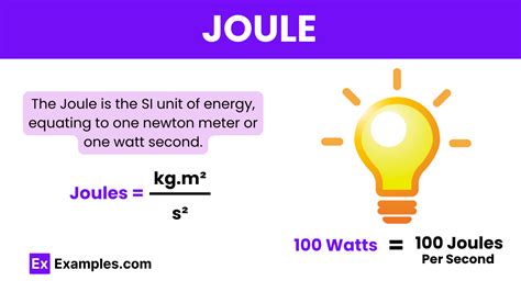 Definition of Joule and Erg