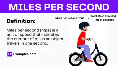 Definition of Meter Per Second and Miles Per Hour