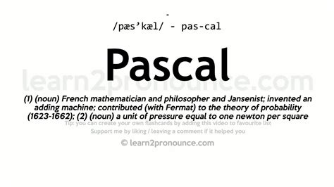 Definition of Pascal