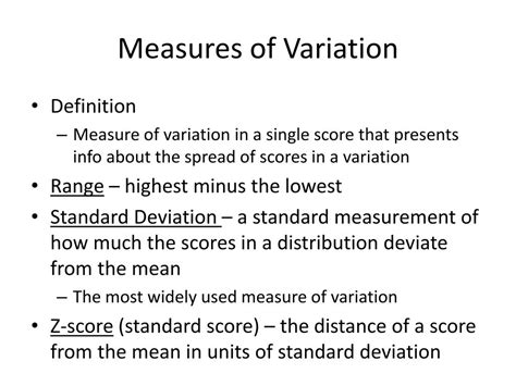 Definition of Variation in AP Psychology