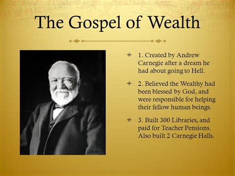 Definition of the Gospel of Wealth