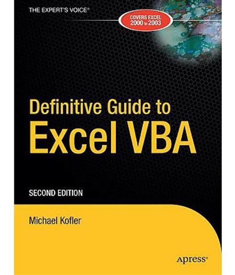 Definitive Guide to Excel Vba Epub