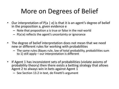 Degrees of Belief Reader