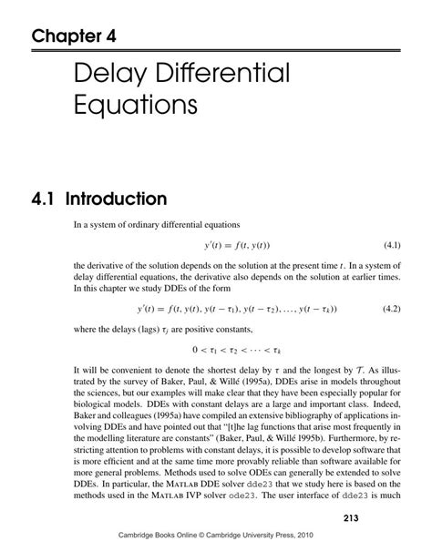 Delay Equations Functional- Reader