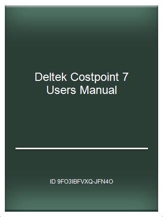 Deltek Costpoint User Manual Ap Ebook Epub