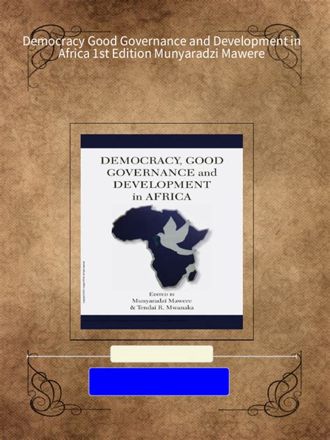 Democracy and Good Governance 1st Edition Kindle Editon