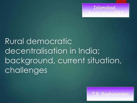 Democratic Decentralisation of Rural Development in India Kindle Editon