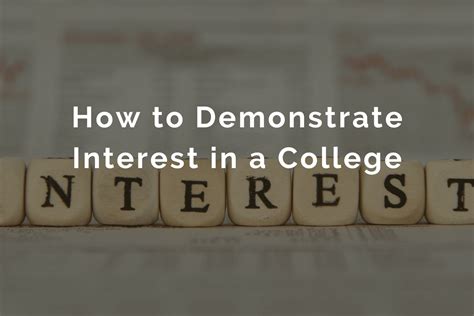 Demonstrated Interest: A Vital Component for Case Success