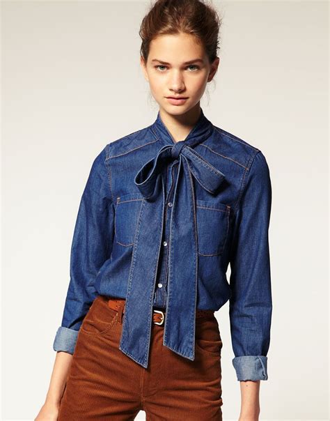 Denim Bow Tie Shirt: A Timeless Classic with Enduring Appeal